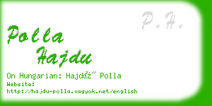 polla hajdu business card